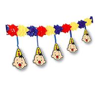 Folat Bumba 07953 Guirlande de clown avec crochets Multicolore