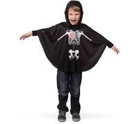 Folat cape squelette junior polyester noir/blanc taille M Wit G