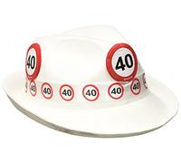Folat Chapeau Trilby Blanc 40e signalisation de signalisation