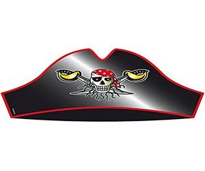 Folat Chapeaux Rouge Pirate - 8 Pièces