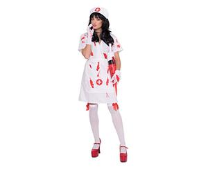 Folat Costume d'infirmière Zombie Adulte 23732 Taille S/M Blanc
