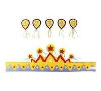 Folat couronne d'anniversaire garçons 36,5 cm feutre 1-5 ans Multicolor G