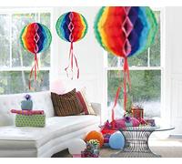 Folat Creative Décoration Nid d'abeille Boule 30 cm - Multicolore