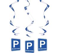 Folat - Décorations de retraite à suspendre 'Ruhestand' - 3 pièces