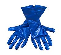 Folat Gants Bleu métallisé, fabriqués à partir de matériau Extensible. Convient pour Les Jeunes, Taille S