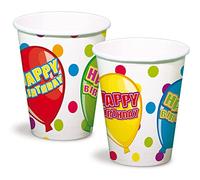 Folat - Gobelets de Fête Happy Birthday - 6 pièces