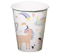 Folat Gobelets Unicorns & Rainbows 250ml-6 pièces, 68343, Multicolore