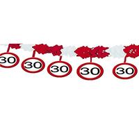 Folat Guirlande avec Suspensions Panneau de Signalisation 30 Ans