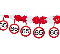 Folat - Guirlande avec Suspensions Panneau de Signalisation 65 Ans