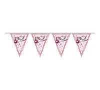 Folat Guirlande de Bunting Fille Naissance avec Cigogne, 09257, Rose