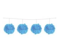 Folat Guirlande de Fête de la Bière Pompom Bleu 3 m Taille Unique Bleu G