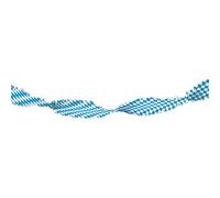 Folat - Guirlande de papier crépon Oktoberfest Bleu-Blanc - 6 m