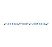 Folat guirlande Hourra un garçon 2,7 m carton bleu Blauw G