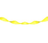 Folat - Guirlande Papier Crépon Jaune Fluo - 18 mètres