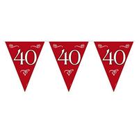 Folat - Guirlande Robijn Rouge Jubilé 40 Ans - 10 mètres