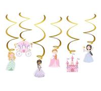 Folat- Hängdekoration-Pretty Princess-6 Stück, 27490, Multicolore