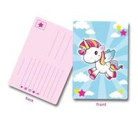 Folat – Cartes d'invitation Licorne multicolore 8 pièces – Enfant