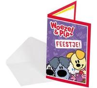 Folat invitations Woezel et Pip junior papier violet 8 pièces Paars G