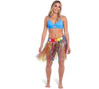 Folat - Jupe hawaïenne couleurs variées - 45cm