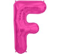 Folat - Lettre - Ballon en plastique "F" - Film SG26425 (Taille unique) (Magenta)