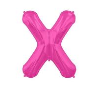 Folat - Lettre - Ballon en plastique "X" - Film SG29867 (taille unique) (Magenta)