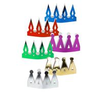Folat Lot de 6 couronnes colorées pour Enfants en Carton