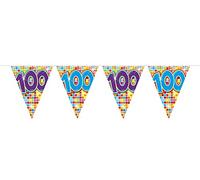 Folat Mini Fanions Anniversaire Cubes 100 Ans-3 mètres, 60600, Multicolore
