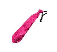 Folat Rose LED Cravate métallique avec Paillettes Disco pour Costume