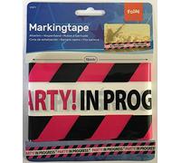 Folat Ruban de délimitation pour Enterrement de Vie de Jeune Fille Noir/Rose 15 m