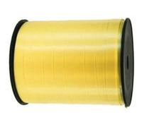 Folat ruban de fête 5 mm polyester jaune 500 mètres Geel