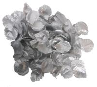 Folat Sachet de 144 confettis pétales de rose imitation soie à éparpiller pour décorer la table des noces d'argent Argenté