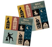 Folat- Sankt Nikolaus Serviettes 'Welkom Sint & Piet' (NL) 33x33cm-20 pièces La Saint-Nicolas, 65692, Multicolore, Mittel