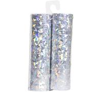 Folat Serpentins Holographique Argenté 4m-2 pièces, 65815 Taille Unique