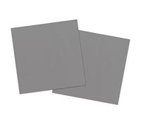 Folat - Serviettes En Papier De Couleur Argent - 33 x 33cm - 20 Pièces