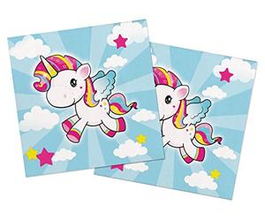 Folat - Serviettes Licorne 33x33cm - 20 pièces