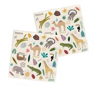 Folat Serviettes Zoo Party 33x33cm-20 pièces, 68351, Multicolore, Mittel