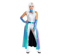 Folat Space Warrior Costume-Taille S-M, Women, 64666, Multicolore, S-M