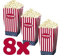 Folat TOYS_AND_GAMES Lot de 8 sachets à pop-corn en carton pour anniversaire d'enfant ou fête à thème 9,5 x 9,5 cm Unisexe Pas besoin de piles