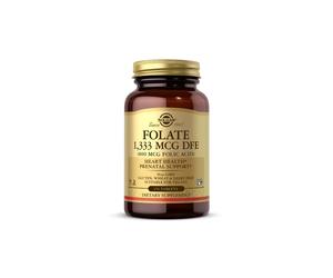 Folate 1 333 mcg DFE (800 mcg d'acide folique) 250 comprimés Solgar