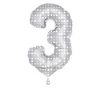 Folate 631402 - Ballon de fleuret numéro 3 - blanc/d'argent - environ 86 cm