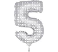 Folate 631402 - Ballon de fleuret numéro 5 - blanc/d'argent - environ 86 cm