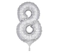 Folate 631402 - Ballon de fleuret numéro 8 - blanc/d'argent - environ 86 cm