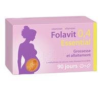 Folavit 0,4mg Essential Acide Folique Grossesse Et Allaitement 90 Comprimés + 90 Gélules