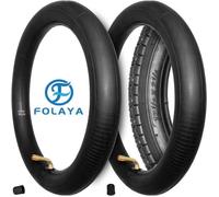 FOLAYA 2 Chambres à air 12 Pouces (12 1/2 x 2 1/4) avec Valve coudée 70/90 | pour Draisienne, Trottinette, Vélo Pliable, Poussette