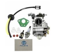 FOLAYA Carburateur et Joint + Tuyau + Bougie d'allumage pour Débroussailleuse Multifonctions 5en1 52cc 49cc 43cc