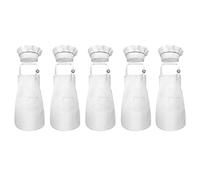 Folceretsc Lot de 10 et mugs réglables pour enfants - Pour la cuisine et la peinture, Blanc., taille unique