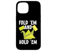 Fold 'em and Hold 'em Paper Art Papier Origami Art Japonais Coque pour iPhone 15