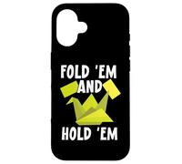 Fold 'em and Hold 'em Paper Art Papier Origami Art Japonais Coque pour iPhone 16