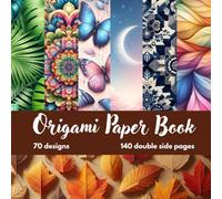 Fold Joy Colorful Origami Book: 70 Vibrant Designs | 140 Double-Sided Sheets | 6×6 Glossy Origami Paper for Creative Folding Fun
