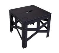 FOLD TABLE Table d'appoint pliable 45 x 47 x 42 cm pour extérieur, couleur | Table pliante peu encombrante, légère et portable avec poignée, idéale pour balcon, jardin, voiture et activités de plein air